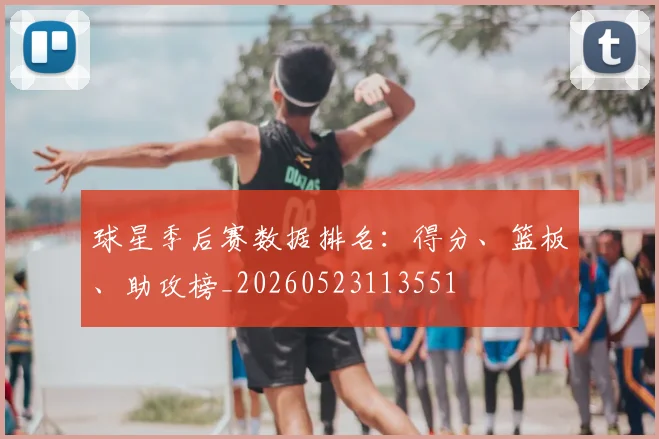 球星季后赛数据排名：得分、篮板、助攻榜_20260523113551